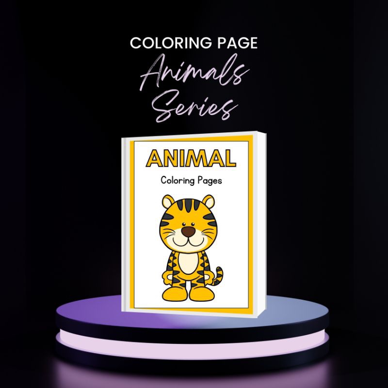 

KERTAS MEWARNAI GAMBAR ANAK KIDS COLORING PAGE TEMA ANIMALS 1PAUD TK SD UK.A4