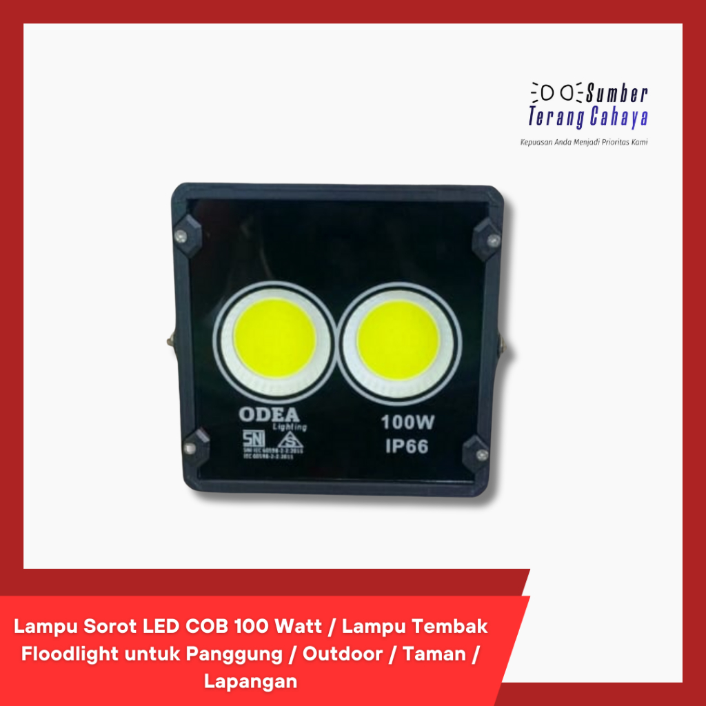 Lampu Sorot LED COB 100 Watt / Lampu Tembak Floodlight untuk Panggung / Outdoor / Taman / Lapangan