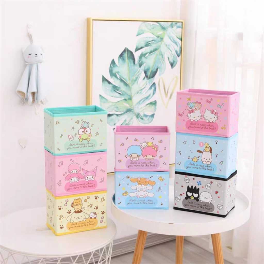Box Lipat Mini Tanpa Tutup Sanrio Fullprint Multifungsi