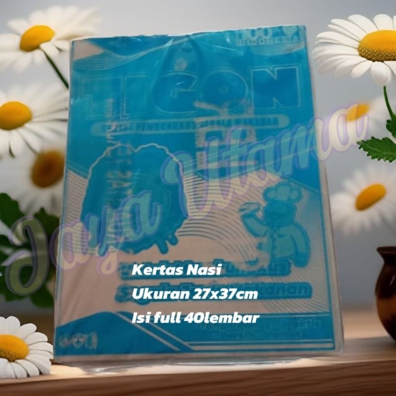 Kertas Bungkus Nasi Coklat / Kertas Nasi Uduk / Kertas Nasi (40lmbr)