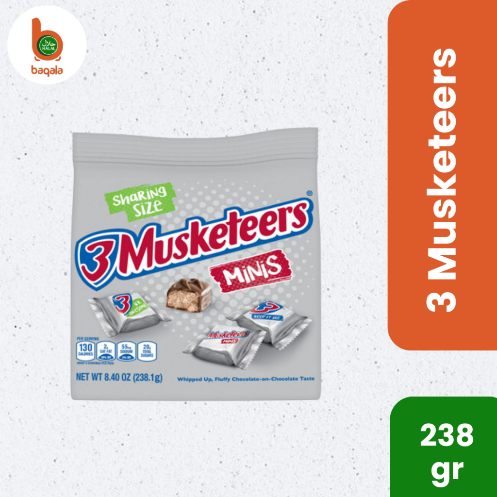 

3 Musketeers Chocolate Candy 1.92 - 8.4 Oz