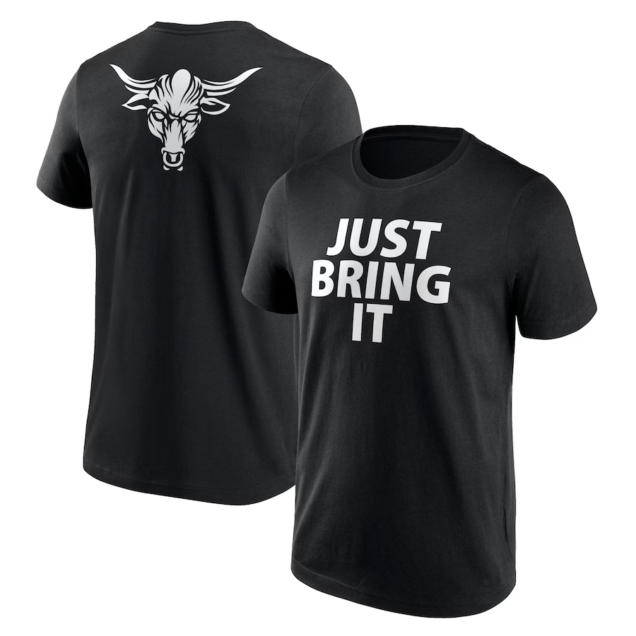 Kaos WWE The Rock Just Bring It Hitam