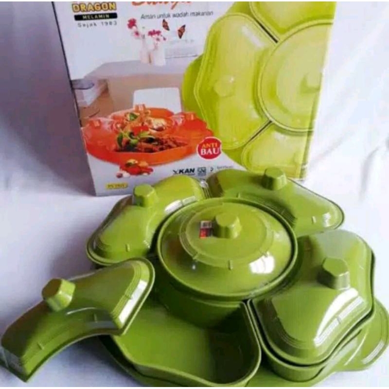 Party Set Bunga PS1101 Golden Dragon Melamine