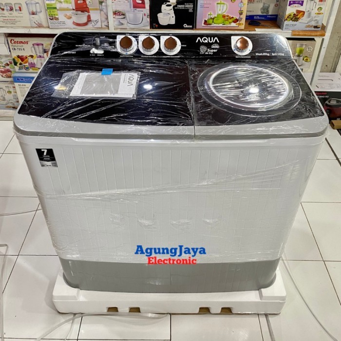MESIN CUCI AQUA QW-2070HT 2 TABUNG 20Kg 450 Watt - AQUA QW-2070HT BATAM
