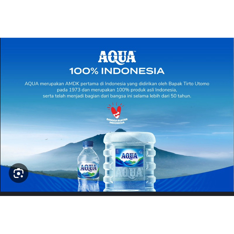 

(1 dus) Aqua unyil 330ml m*24 btl satu dus