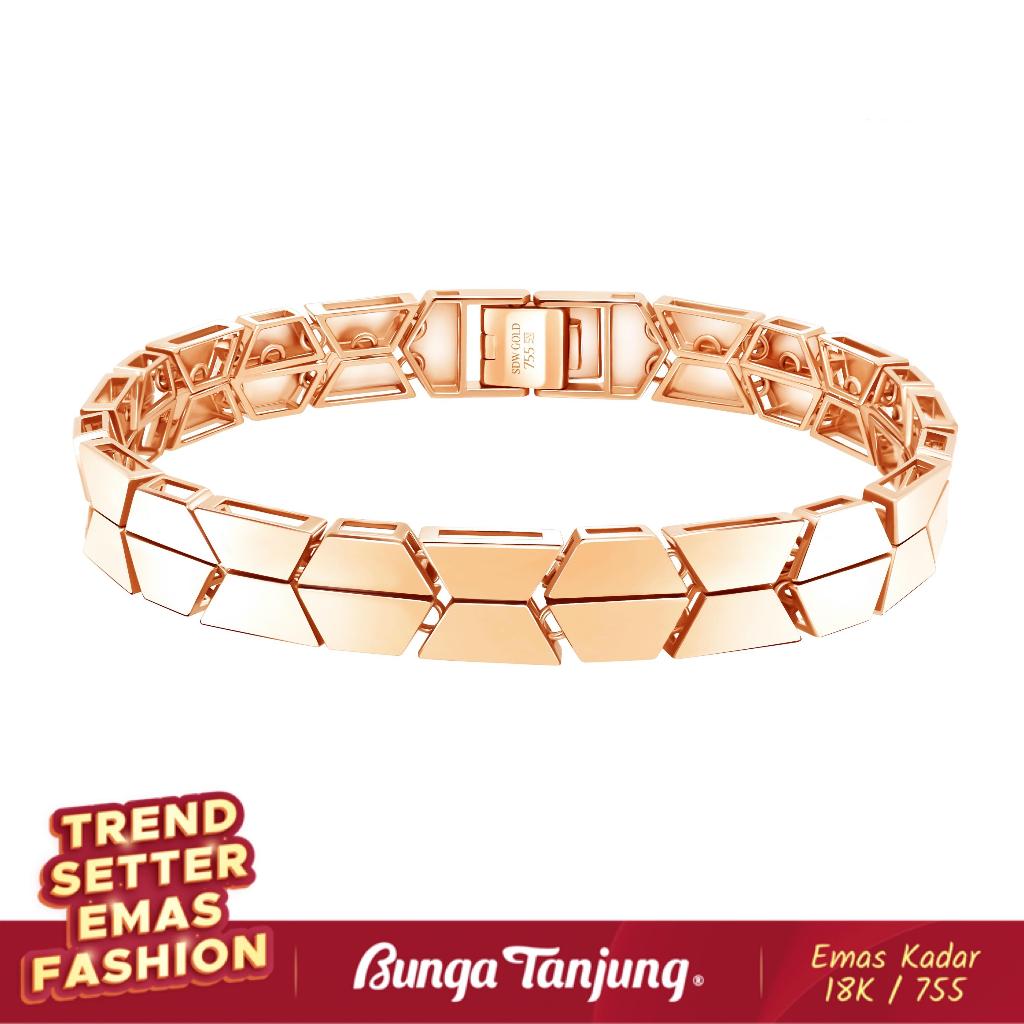 GELANG BOLD D - SDW GOLD - EMAS 18K - BUNGA TANJUNG GOLD