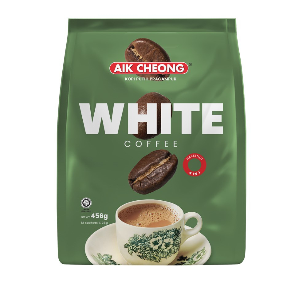 

Aik Cheong 4 In 1 White Coffee Tarik Hazelnut 12 x 38 Gram