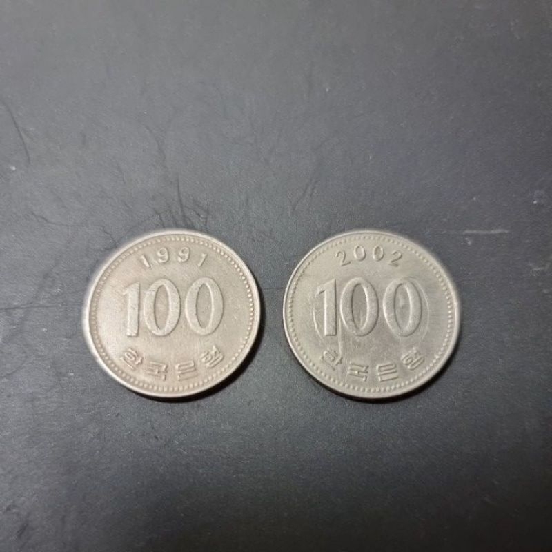 1997 + 2002 SOUTH KOREA 100 WON KOIN