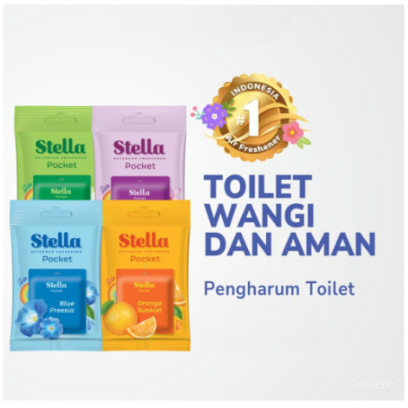 STELLA Pocket Bathroom 10 gr - Pengharum Kamar Mandi Stella Pocket