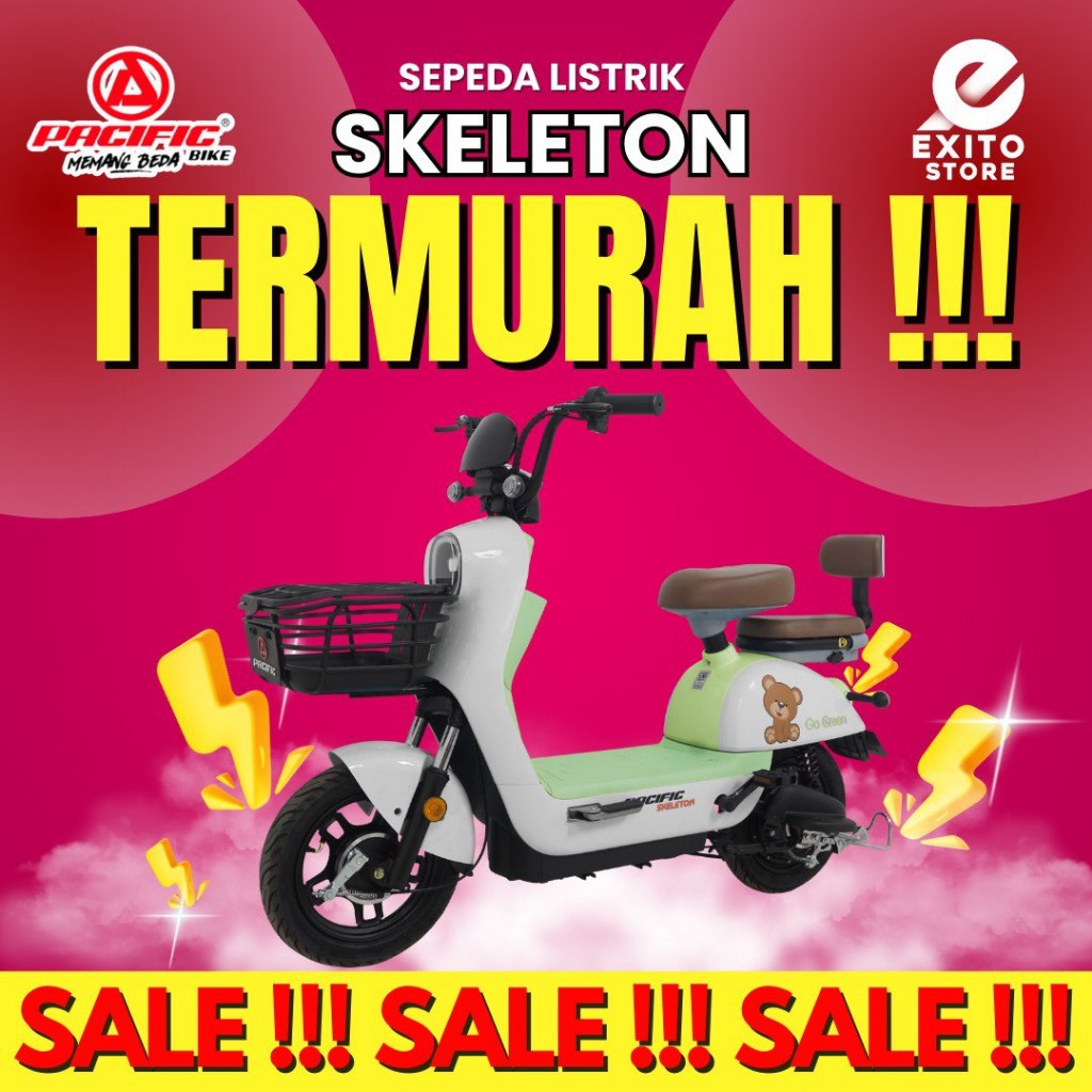 Pacific Exotic SKELETON Sepeda Listrik Skeleton By Pacific