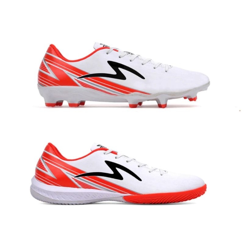 SEPATU BOLA FUTSAL SPECS LIGHTSPEED 20 FWD FG IN WHITE OXY FIRE BLACK SEPAKBOLA SEPAK BOLA NEW