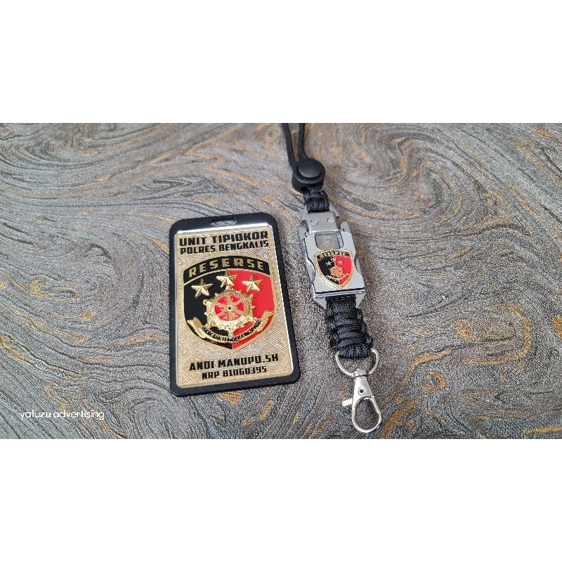 

lencana id card full timbul logo reserse reskrim bareskrim