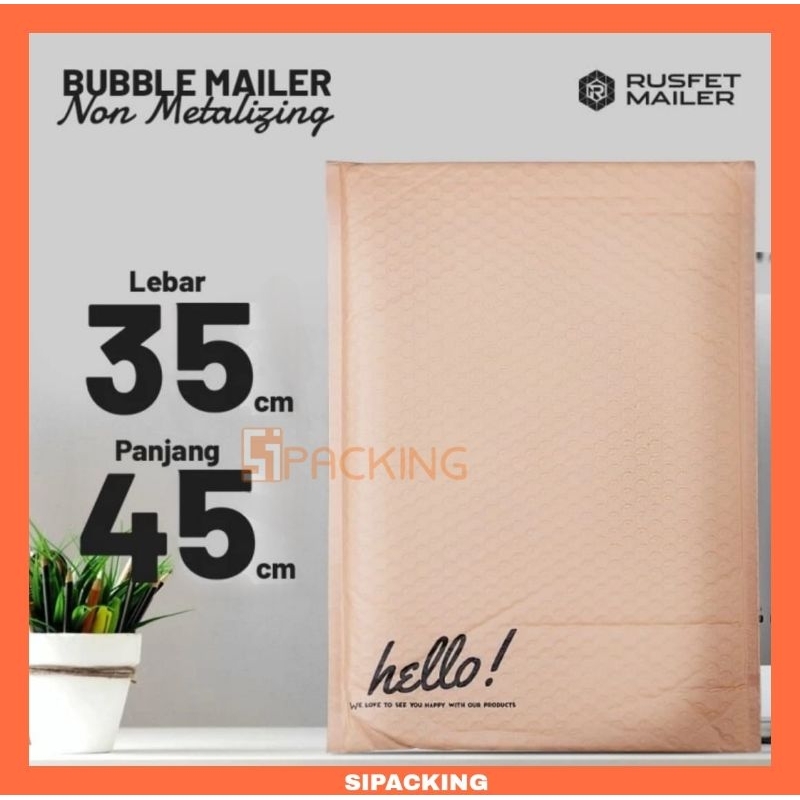 

Amplop Bubble Mailer Packing Pink Matte 35x 45