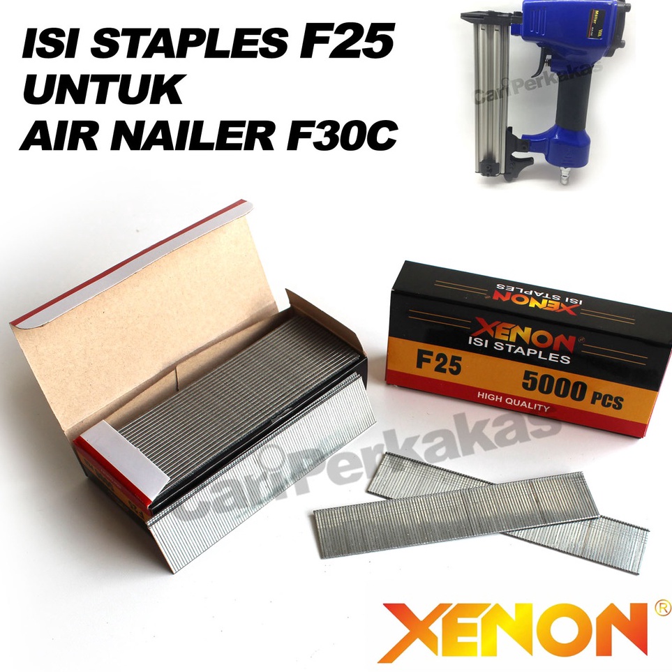 

Sentuhan Personal Isi Staples 25 Mm XENON F25 Isi Air Nailer F25 Isi Mesin Paku Tembak F25 Staples Tembak i