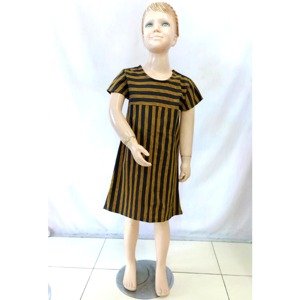 Dress Anak Batik Lurik Katun Adem
