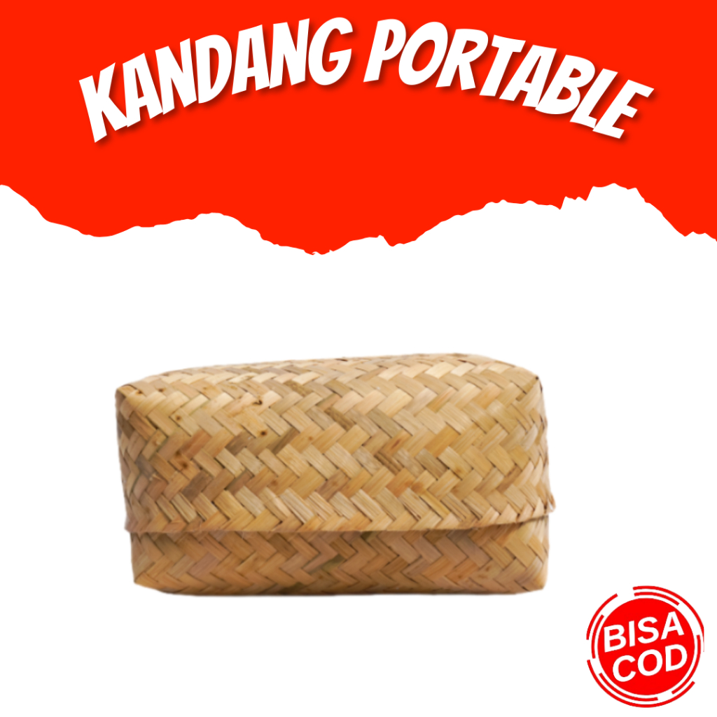PERLENGKAPAN AYAM - Besek Merpati, Kandang Merpati Portebel, Kandang Burung Dara Bambu