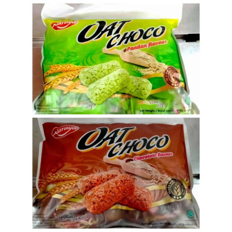 

Naraya Oat Choco 2 varian Isi 40×2 Pcs