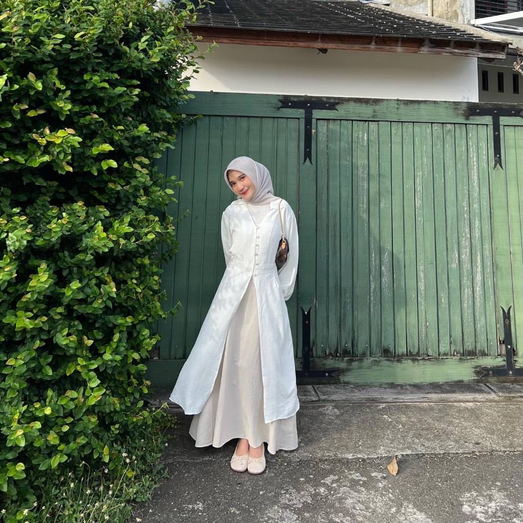 Arsyy.id - Tunik Outer Silk - Dress Outer Tunik Wanita - Dress Santorini Silk - Tunik Kondangan