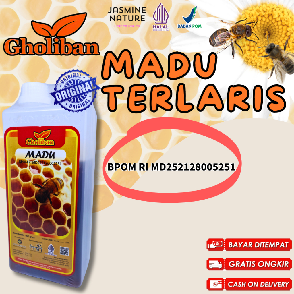 

Madu Multiflora Gholiban BPOM Terlaris Original Produk