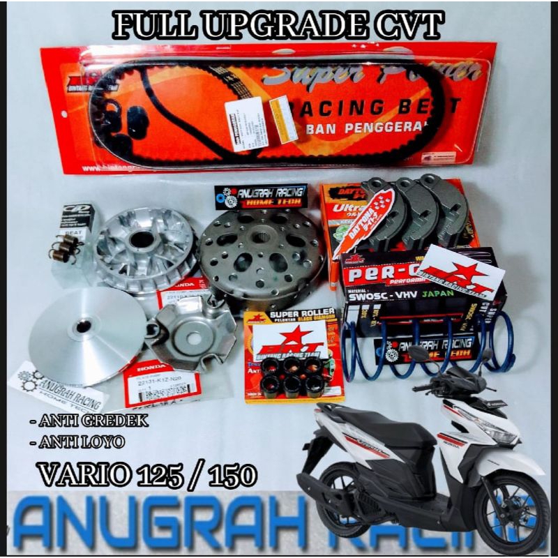 FULL UPGRADE CVT KIRIAN ANTI GREDEK ANTI LOYO LEBIH RESPINSIP VARIO 125 VARIO 150 OLD NEW VARIO 125 
