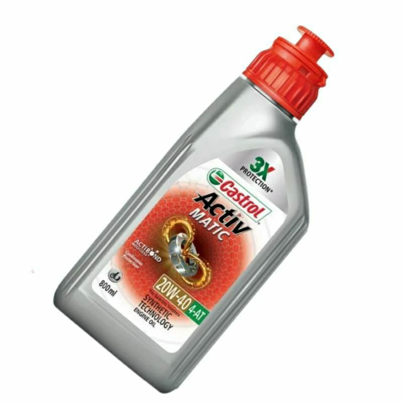 oli castrol aktiv matic 10w-30 800 ml untuk motor matic honda scoopy karbu/fi / beat karbu/fi / vari