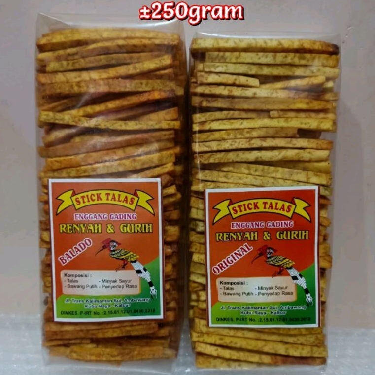 

Stick Talas Khas Pontianak / Stik Talas Enggang Gading / Keripik Keladi / Snack Talas / Keripik Talas Kalimantan Barat / Oleh oleh Pontianak / Kripik Talas