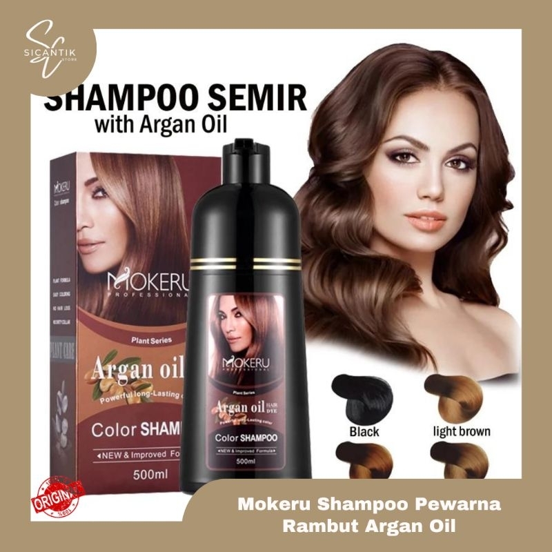 SHAMPOO PEWARNA RAMBUT MOKERU HAIR COLOR 500 ML | MOKERU KERATIN COLOR HAIR SHAMPOO | SAMPO PEWARNA 