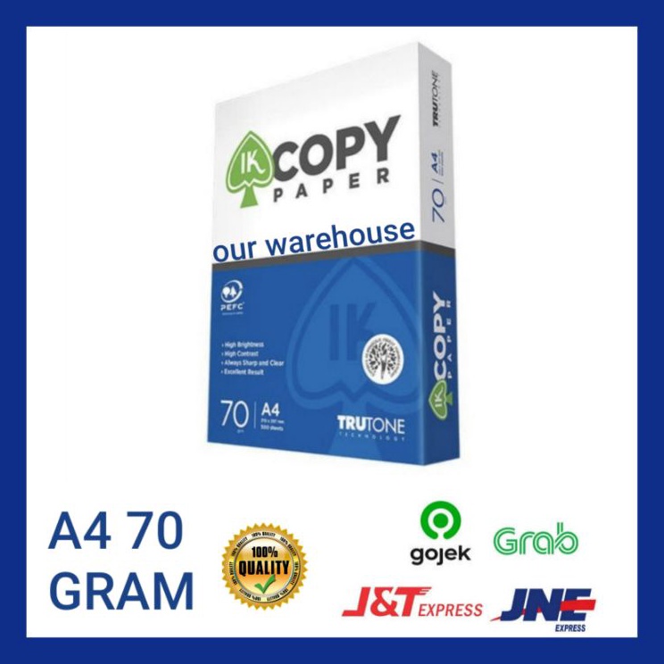 

Serba Mutu GOSEND GRAB KERTAS A4 75 GRAM PP LITE Pplite IK COPY PAPER