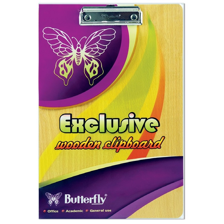

Promo Terheboh Butterfly Clipboard Wooden Folio F4