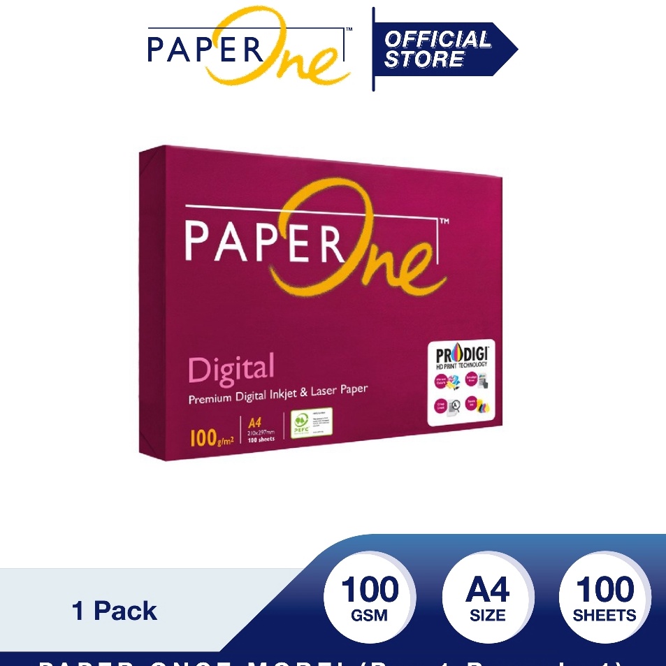 

Stok Banyak PaperOne Kes A4 1gr Digital Retail Pack 1 lembar Kes HVS A4 Pack Kes Fotocopy