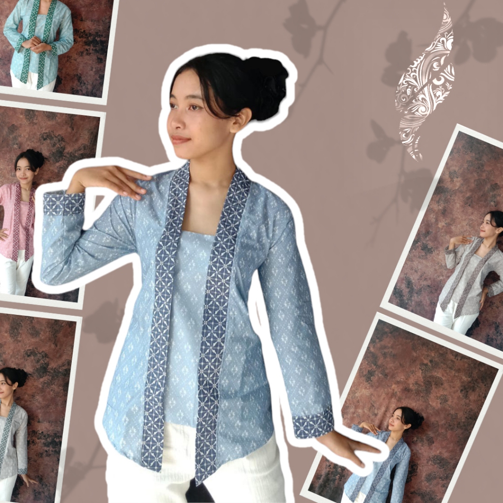 New Product Xaviera Kebaya Baju Batik Wanita Jawa Lurik Istimewa Modern 2024 Dress Panjang Atasan