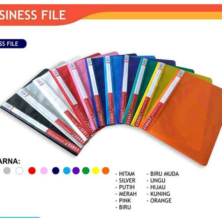 

Sekarang Populer Bussines File Folio Kantong Esbee 12 pcs Map Plastik Snelhecter