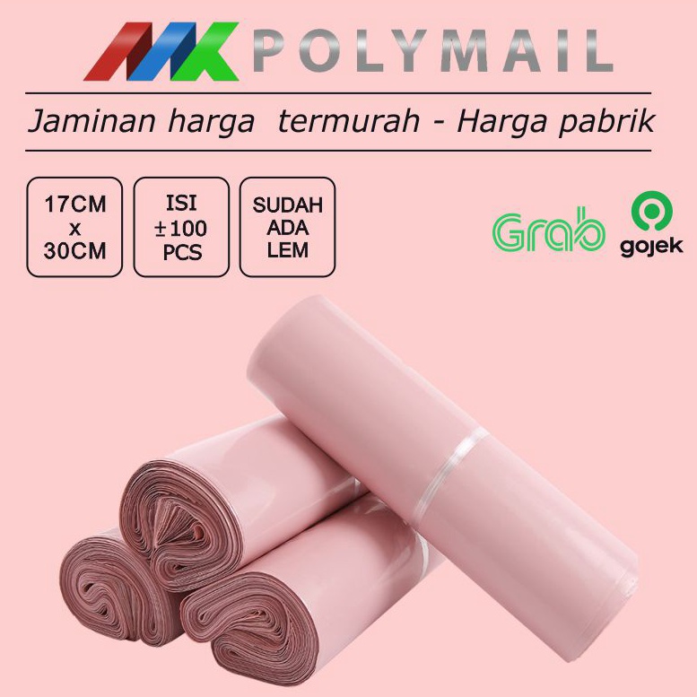 

New Recommended POLYMAILER 1PCS 17x3CM BABY PINK PREMIUM GLOSSY PLASTIK POLYMAILER