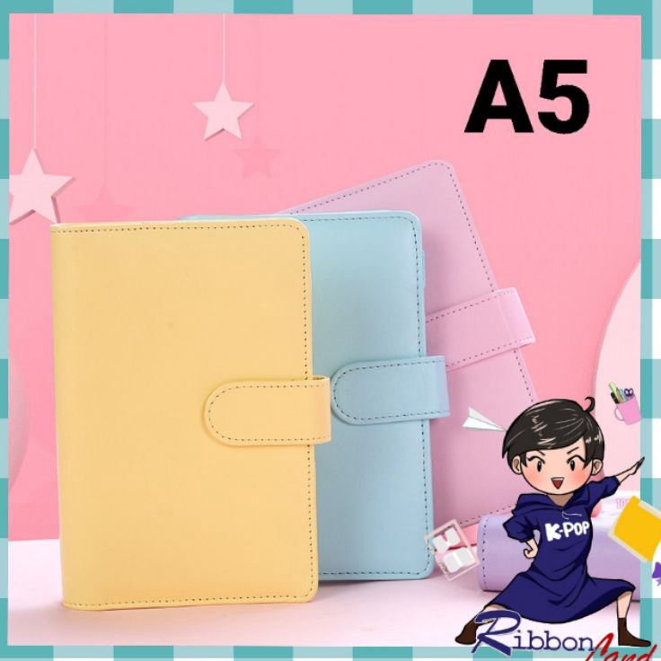 

Hadir Favorit A5 Binder Kulit PU 6 Ring Silver