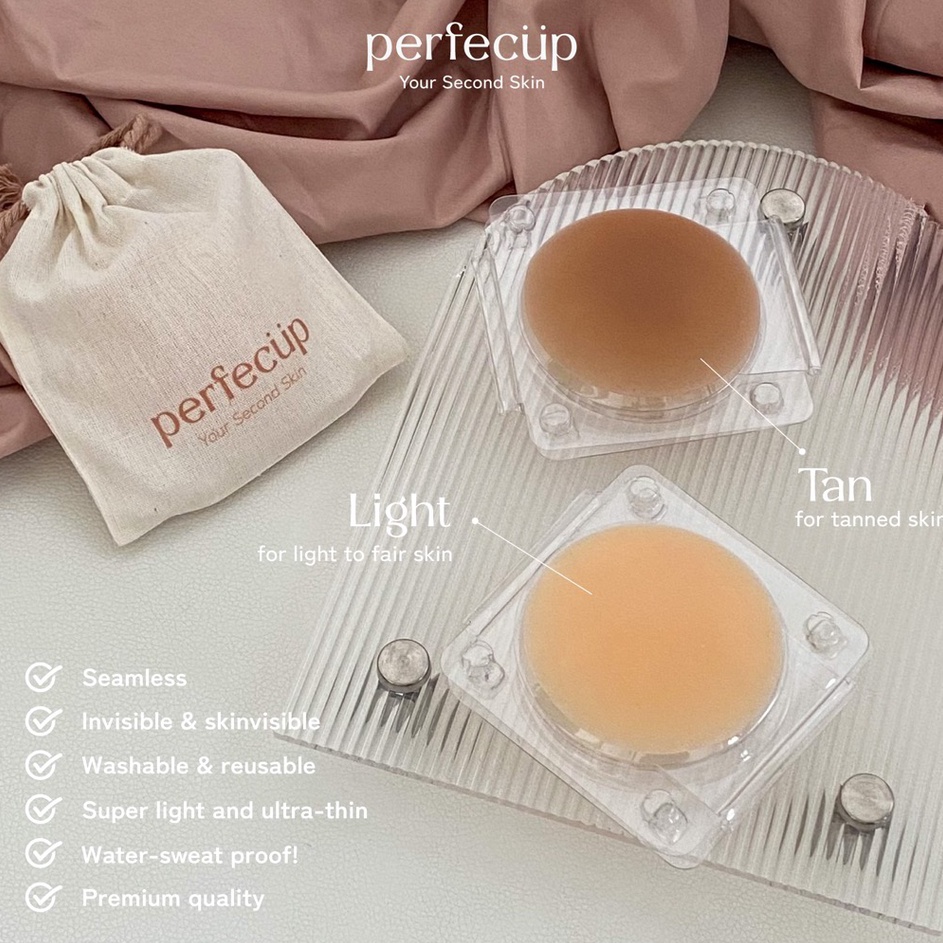 PERFECUP Nipple Patch  TANPA LEM Non  Adhesive and reusable nipple patch washable nipple patch penut