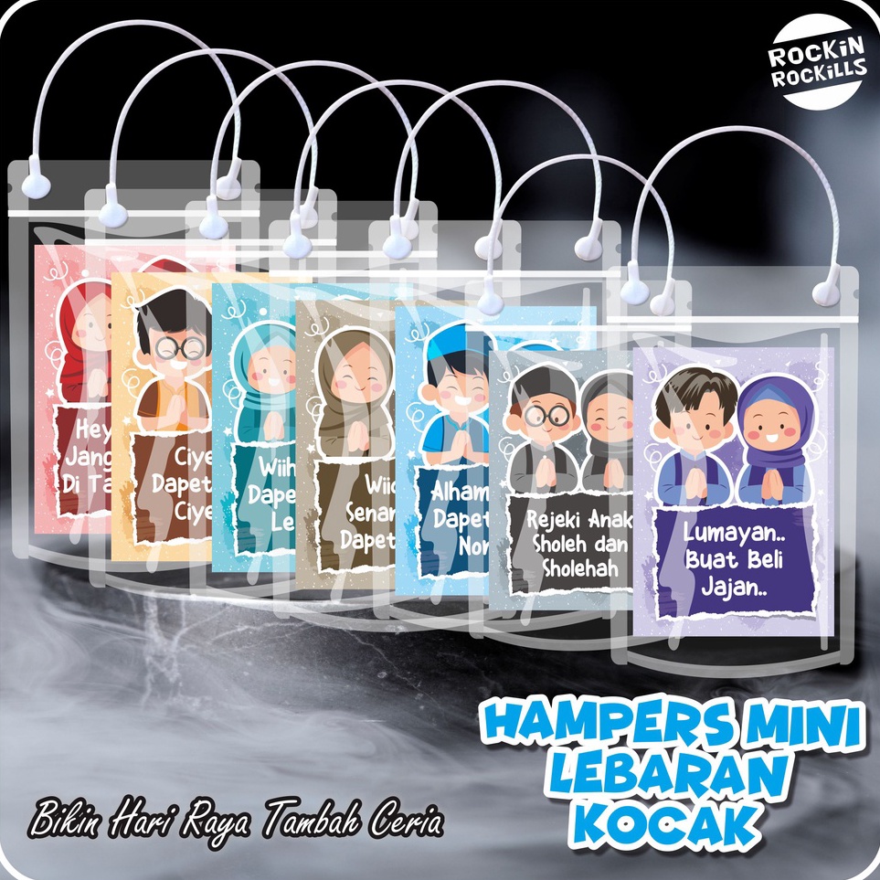 

Dijual Murah Amplop parcel hampers mini Kocak isi 8 pcs