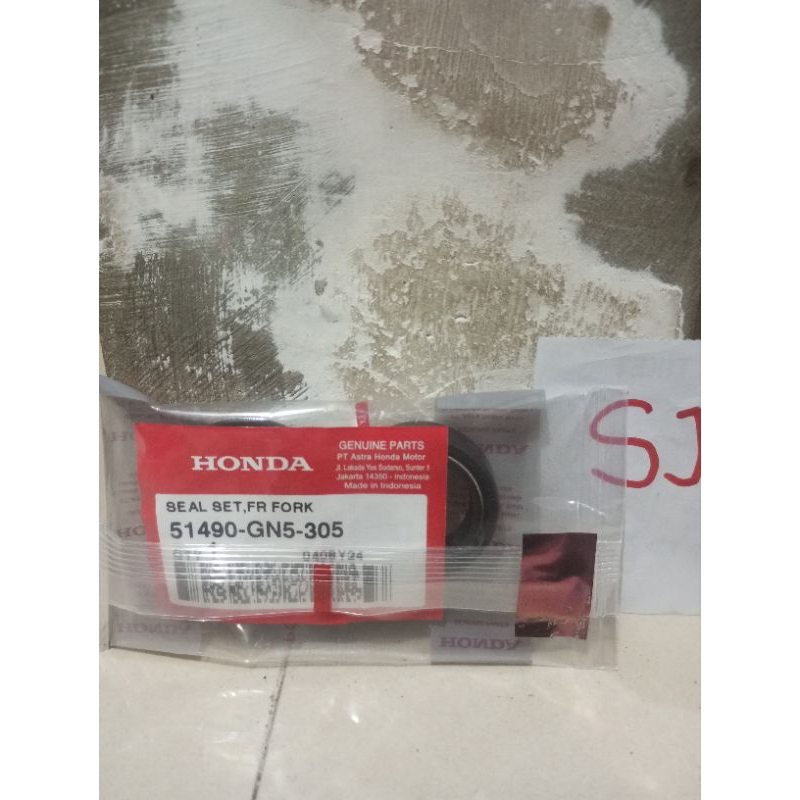 51490-GN5-305 Sil Skok Depan (Seal Shock Depan) – Grand, Supra & Supra Fit Ori 100% AHM 51490GN5305