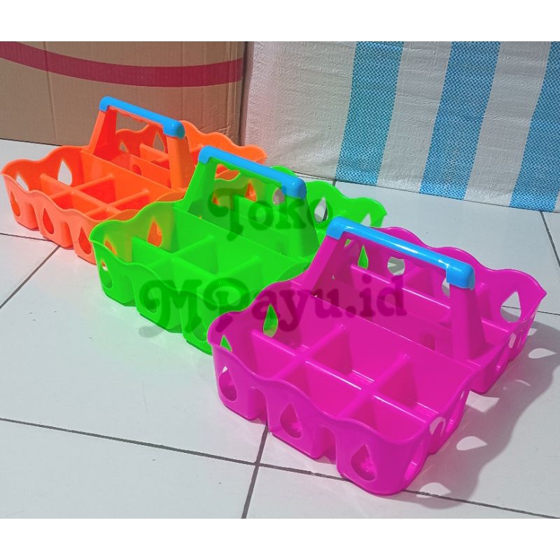 Rak Aqua Tempat Aqua Gelas 12 Lubang