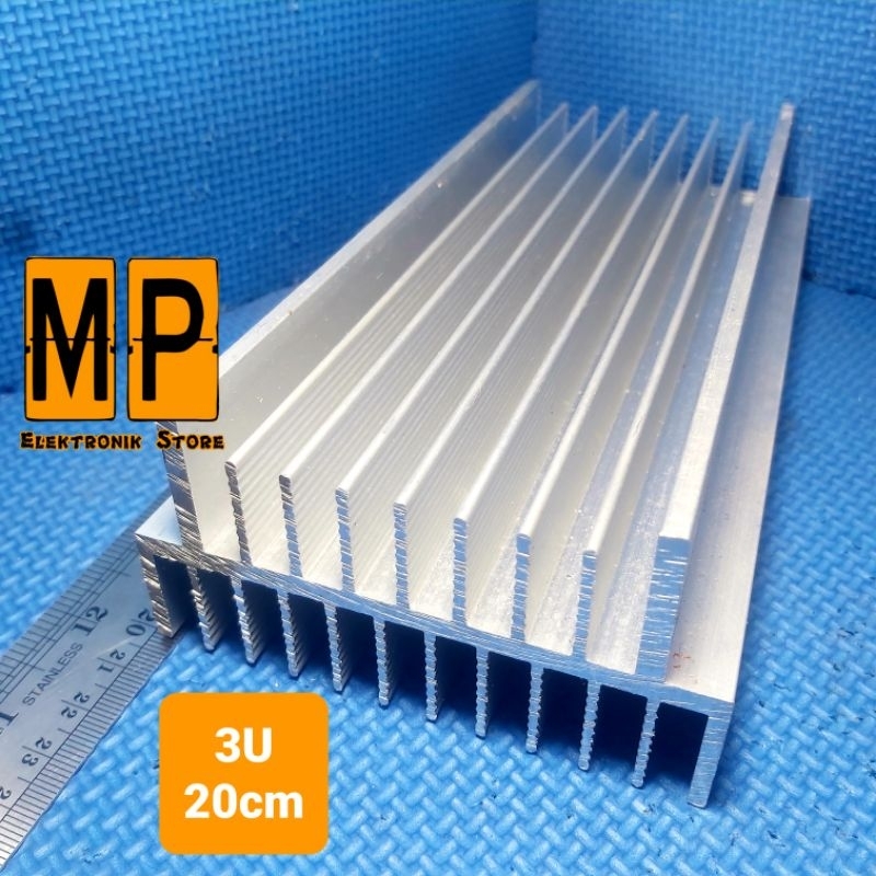 Heatsink Pendingin Transistor 3U Panjang 20 cm