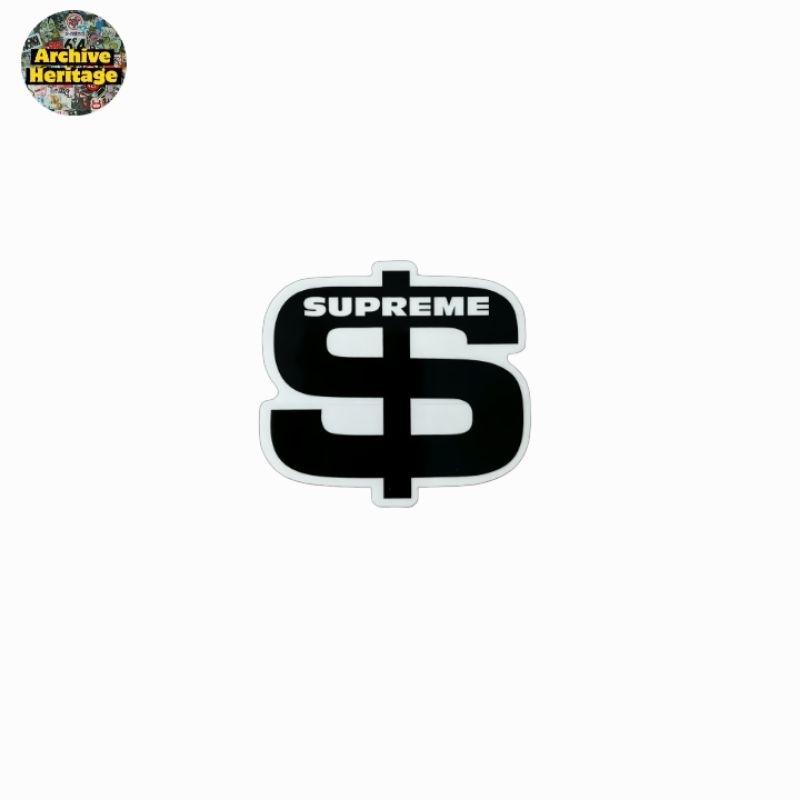 

sticker Supreme Dollar Sign logo brand streetwear clothing hypebeast stiker