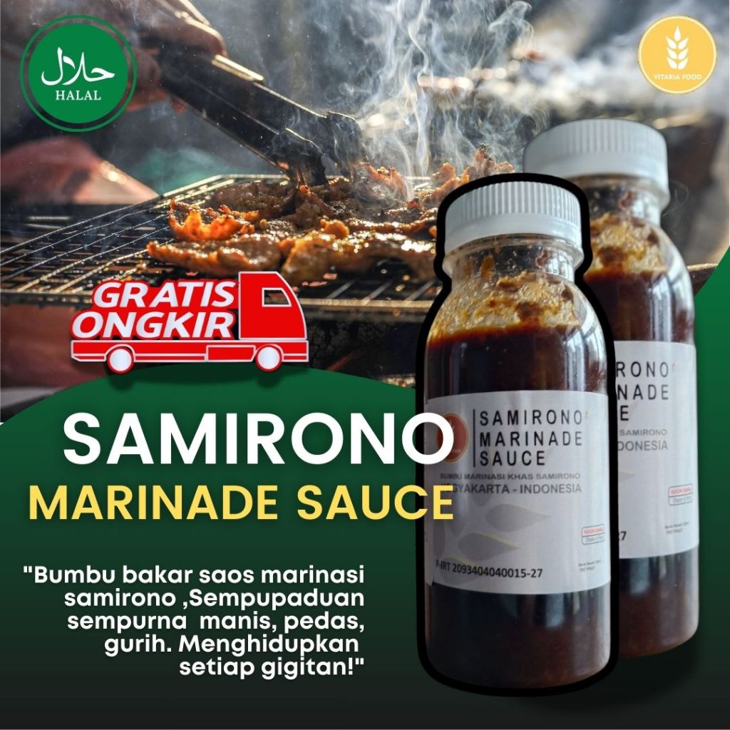 

Bumbu Sate Siap Saji /Bumbu Sate Enak /Bumbu Sate Siap Saji Favorit Vitaria Food - Samirono 100ml