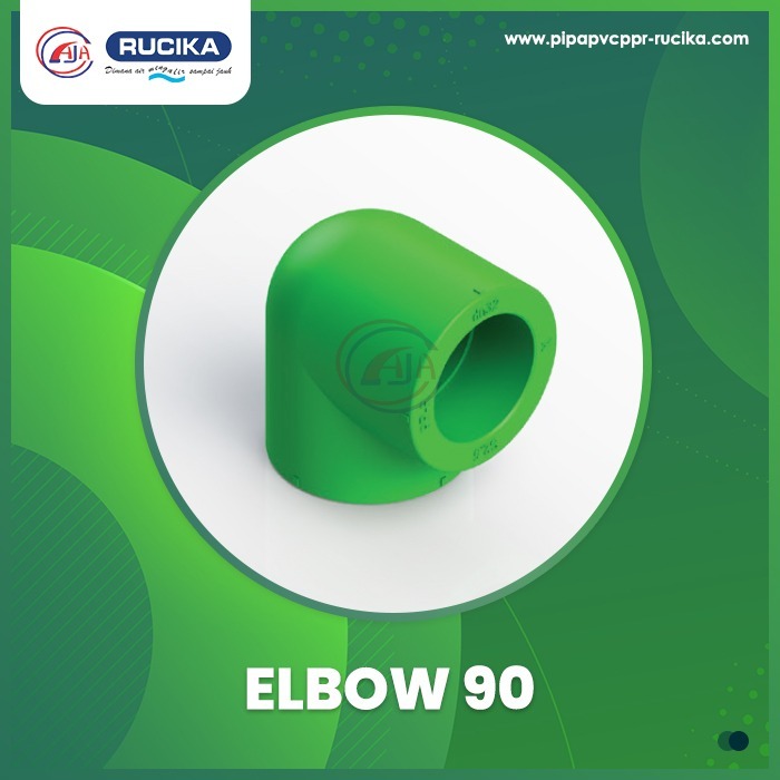 Elbow PPR Rucika 160mm (6") / Elbow PPR 6 inch / Elbow 6" PPR Rucika / Elbow PPR 6" Rucika