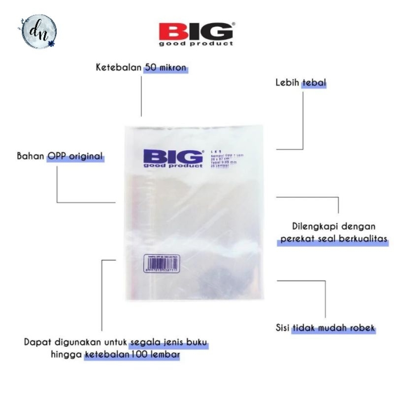 

(Pack) Sampul Buku Bening LKS 25pcs | Sampul Buku Plastik LKS