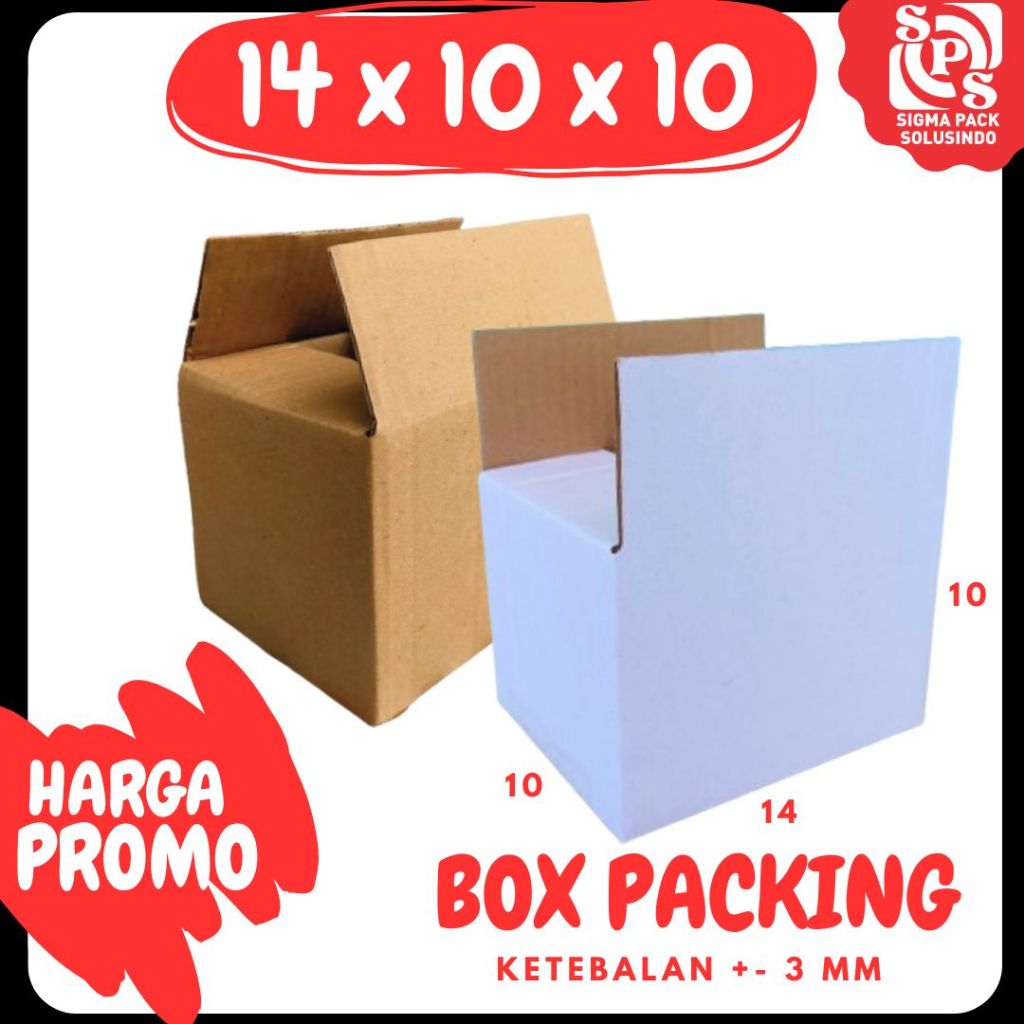 

Box 14x10x10 Kardus Packing A1 Karton Dus Kotak Kemasan Sparepart Jamu Madu Assesoris