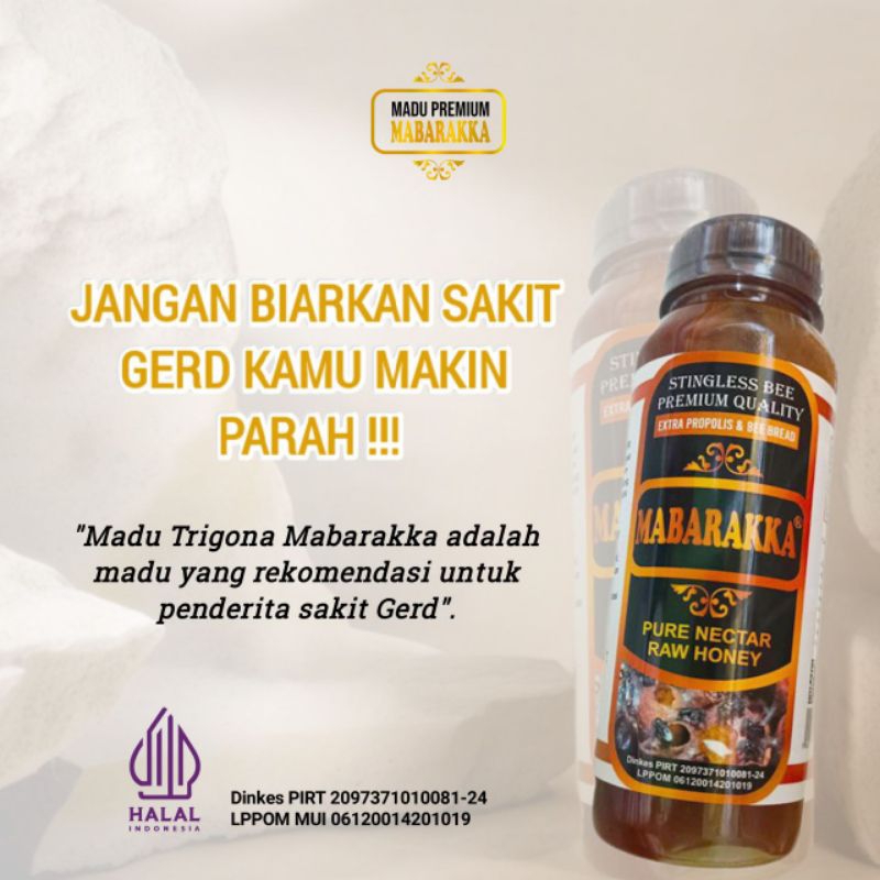 

Madu Mabarakka atasi GERD/ Asam lambung tinggi/ MAAG/ Anxiety