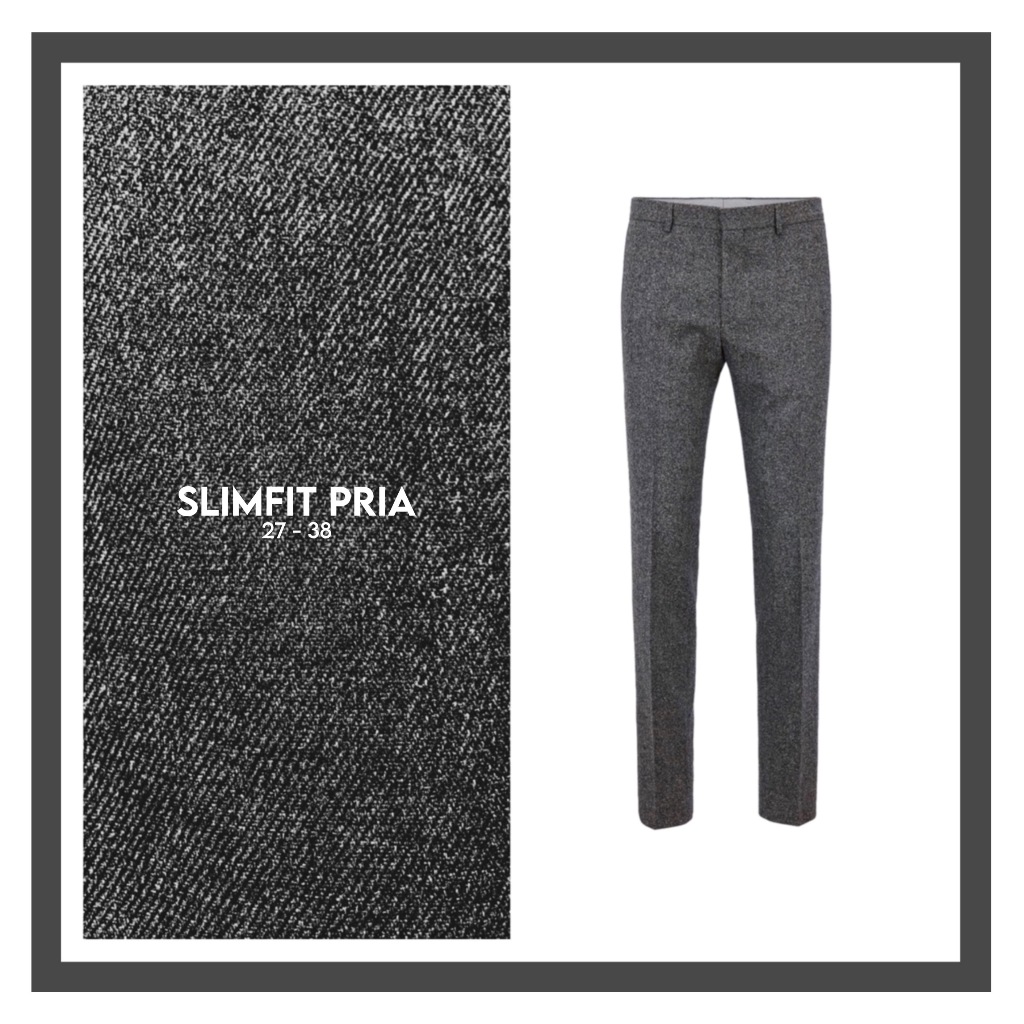 ( Abu Tua ) Celana Bahan Formal Pria - Trousers Kain Slimfit