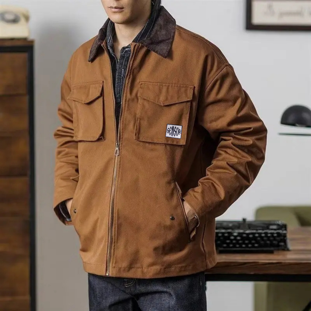 SNSR - Work Jacket Pria Vintage Casual Premium SENSOR Terbaru Original 2024