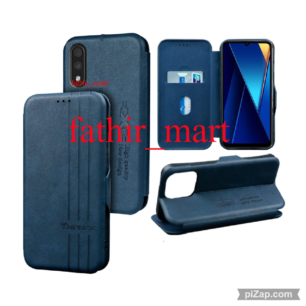 CASE SAMSUNG A02 - SAMSUNG M02 CASE DOMPET MOTIF CASE Magnet Flip Leather Cover Leather Magnet