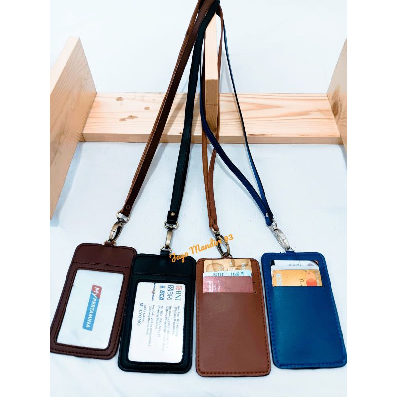

ATK9 Id Card kulit Name Tag Kulit Card Holder Termurah model simpel elegan