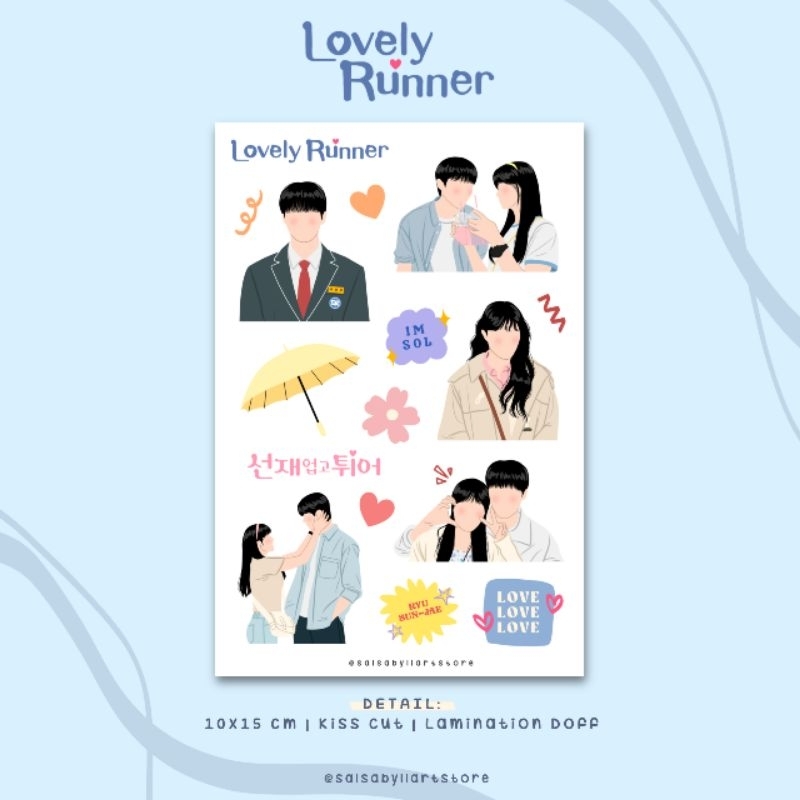 

Stiker Sheet Kdrama Lovely Runner || salsabyllartstore